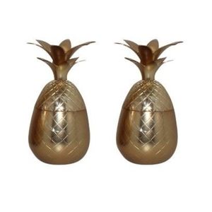 NWT gold pineapple shot glasses